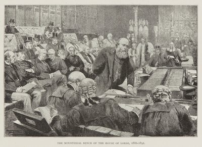 The Ministerial Bench of the House of Lords by Unknown Artist