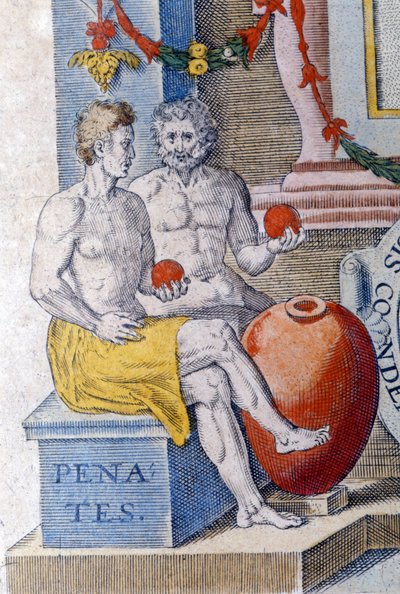 The Penates (domestic gods protecting the city or the home) by Unknown artist