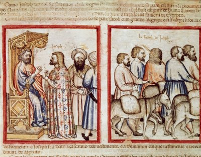 The Pharaoh tells his dream to Joseph by Unknown artist