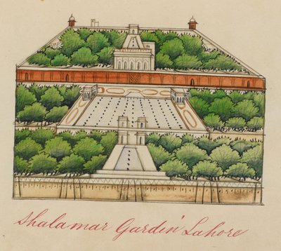 The Shalimar Gardens, 5 Miles East of Lahore by Unknown artist