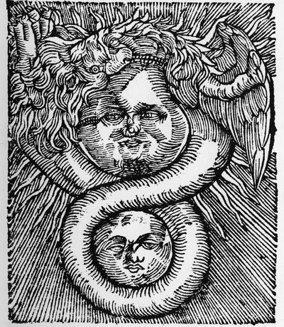 The Sun and the Moon: United by the Dragon (Engraving from 