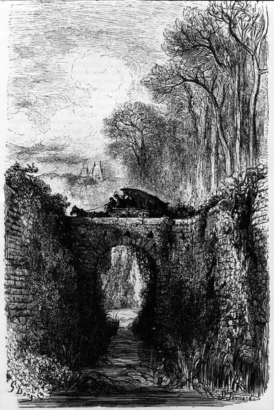 The Thespis tank (6th century BC). Greek tragic poet. Engraving by Gustave Dore by Unknown artist