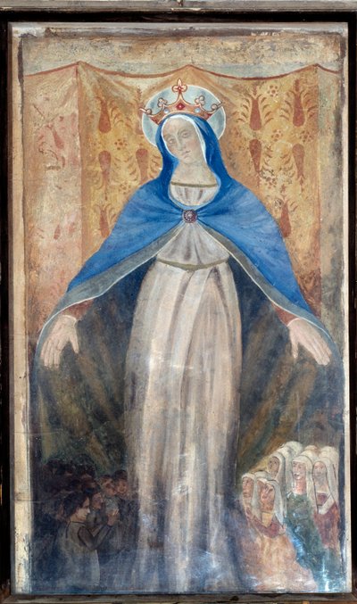 The Virgin, Central panel of Triptych by Unknown artist