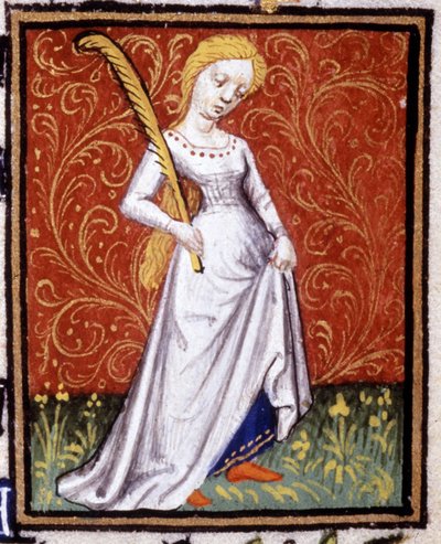 The Virgin. Miniature of a horoscope. 15th century manuscript by Unknown artist