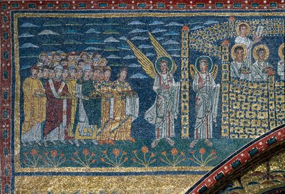 The Vision of Celestial Jerusalem: The Elected Move Towards the City Guarded by Angels (Detail) by Unknown artist