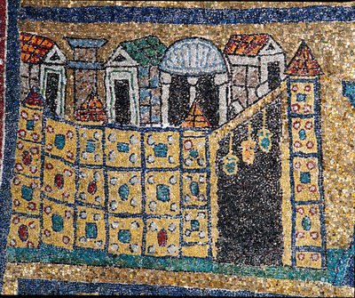The Vision of Celestial Jerusalem: Detail of Jerusalem in Fortified Citadel by Unknown artist