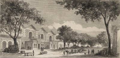The Wines Warehouse in Paris in 1861 - Eaux de Vie District by Unknown artist