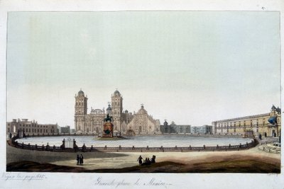 The Zocalo: The grand square of Mexico City. In 