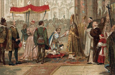 The abjuration of Henry IV King of France at Saint Denis on July 25 by Unknown artist