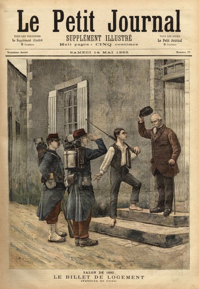 The Accommodation Ticket During the Napoleonic Period by Unknown artist