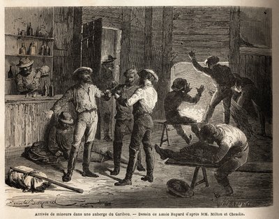The Arrival of Miners in a Caribou Inn (Canada) by Unknown artist