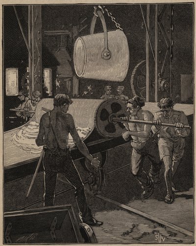 The art of glass: making ice cream. Step called 