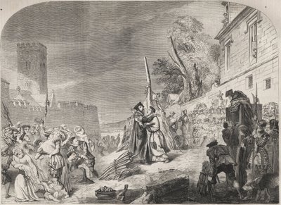 The Burning of Bishops Nicholas Ridley and Hugh Latimer at the Stake near the Gates of Balliol College, Oxford, England by Unknown artist