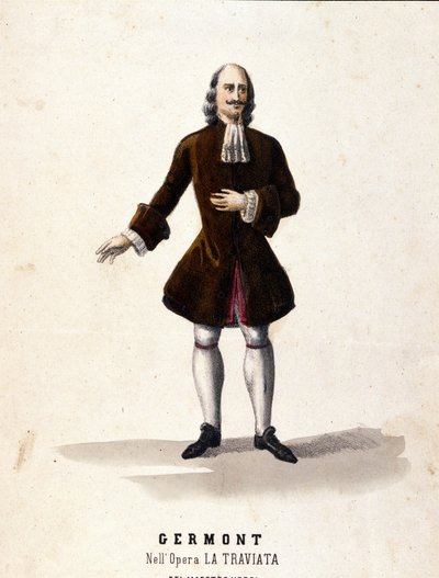The character of Alfredo Germont in La Traviata by Giuseppe Verdi by Unknown artist