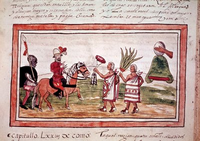 The Conquest of Mexico by the Spanish Conquistador Hernando Cortes by Unknown artist
