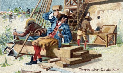 The craft of carpenter at the beginning of the 18th century by Unknown artist