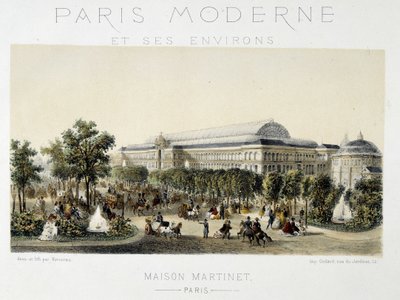 The Crowd on the Champs-Elysees by Unknown artist