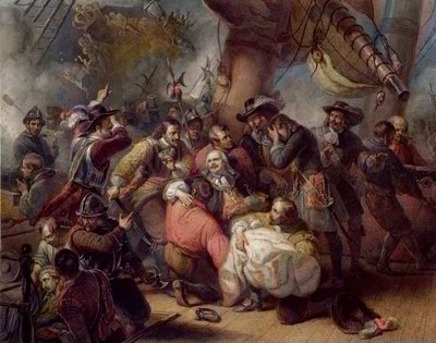 The Death of Admiral De Ruyter - Death of Michel de Ruyter, Naval Hero by Unknown artist