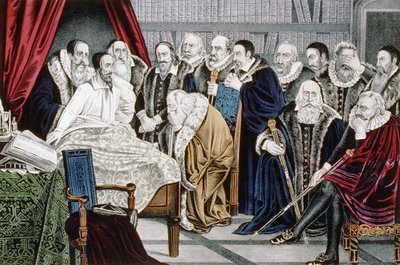 The Death of Calvin (1509 - 1564) on 24/05/1564 by Unknown artist