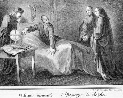 The death of Saint Ignatius of Loyola, founder of the Society of Jesus by Unknown artist