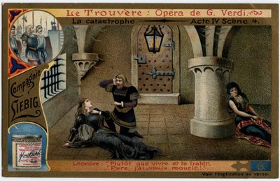 The disaster act IV scene 4. Illustration for the opera 