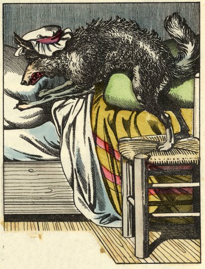 The disguise wolf takes the Grandma