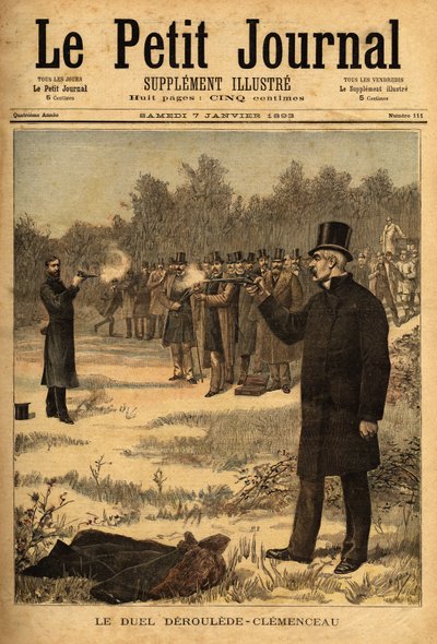 The Duel with the Pistol Between Paul Deroulede and Georges Clemenceau by Unknown artist