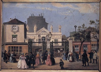 The Former Theatre Bobino (or Luxembourg), c.1840 - Anonymous Painting, Musee Carnavalet by Unknown artist