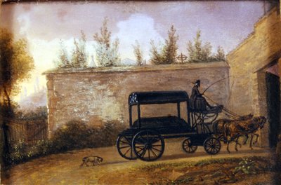 The funeral of the Austrian composer Wolfgang Amadeus Mozart (1756-1791) in Vienna. Anonymous painting. Museo della Scala of Milan by Unknown artist