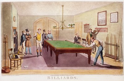 The Game of Billiards by Unknown artist