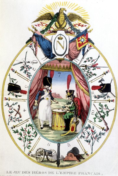 The game of the heroes of the French Empire by Unknown artist