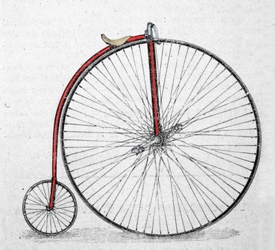 The grand bicycle, or grand bi, was invented between 1865 and 1870. by Unknown artist