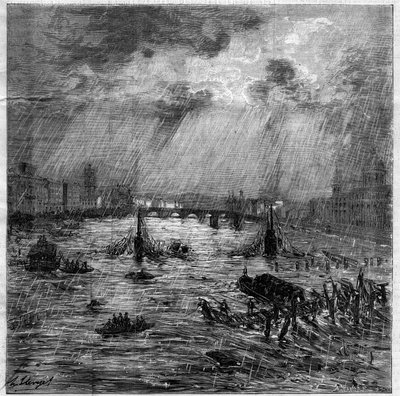 The great flooding of Toulouse on June 23 by Unknown artist