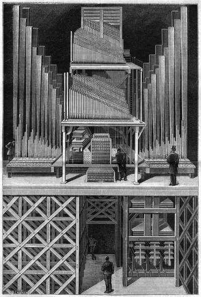 The Great Organ of Crystal Palace in London by Unknown artist