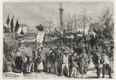 The ham fair at Boulevard Bourdon in Paris - 1868 by Unknown artist
