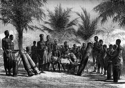 The King of Grand Bassam Surrounded by His Court by Unknown artist