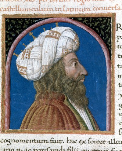 The king of Persia Artaxerxes III Ochos Miniature taken from 