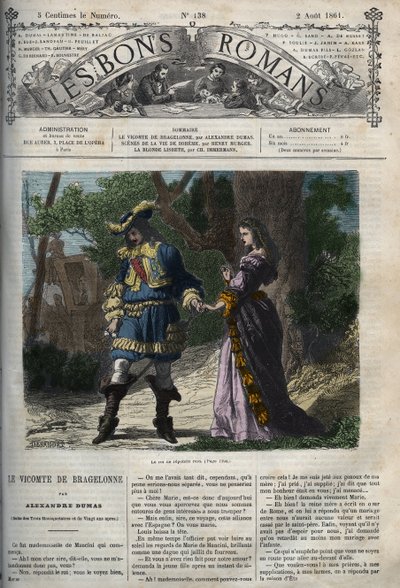 The last interview of Marie Mancini with Louis XIV before his departure from the court to Brouage on 22 June 1659 - Illustration from the 