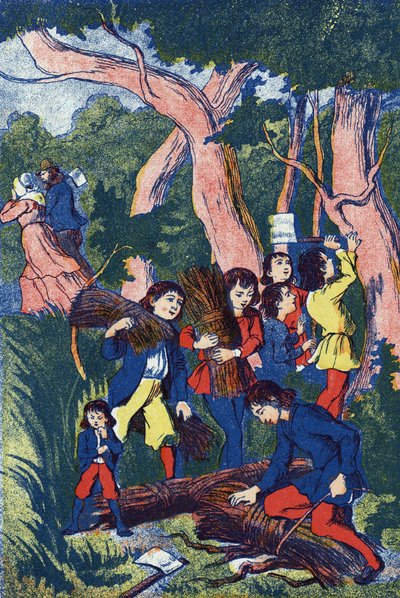 The Loggers Abandon Their Children. Illustration for 