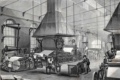The Machinery Room of a Stationery (engraving) by Unknown artist