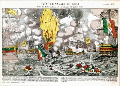 The Naval Battle of Lissa by Unknown artist