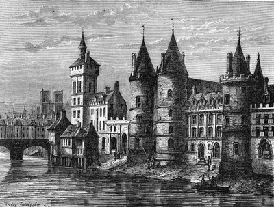 The palace of the city in Paris in the Middle Ages - in 