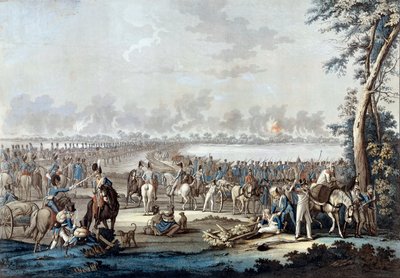 The Passage of the Danube on 6/07/1809 during the Battle of Wagram by Unknown artist