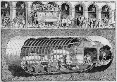 The piercing of the road under the street of Rivoli in 1895 by Unknown artist