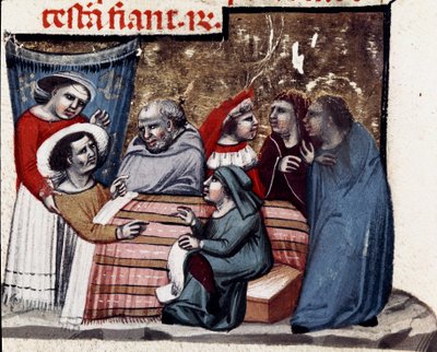 The repetition of the will at the bedside of the sick by Unknown artist