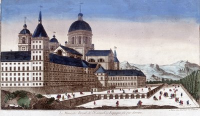 The royal monastery of the Escorial in Spain, seen from behind by Unknown artist