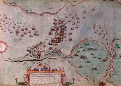 The Siege of Maastricht by the Spanish in July 1596 by Unknown artist