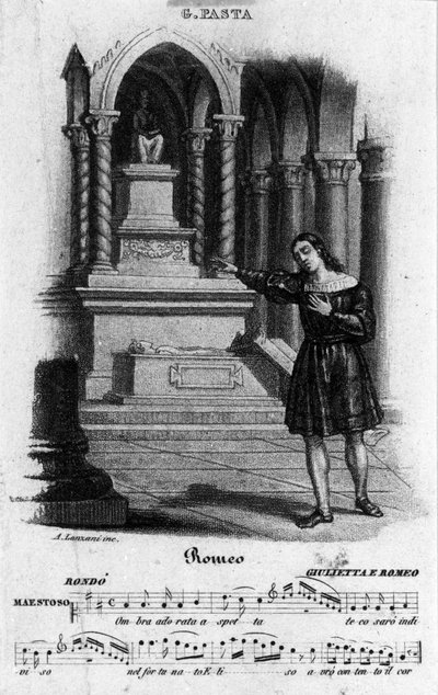 The Singer Giuditta Pasta (1797-1865) Interpreting Romeo in 
