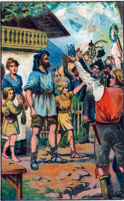The tribute of confederates to William Tell. by Unknown artist