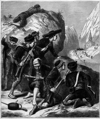 Third Carlist War (1872-1876): a Carlist ambush in Navarre by Unknown artist
